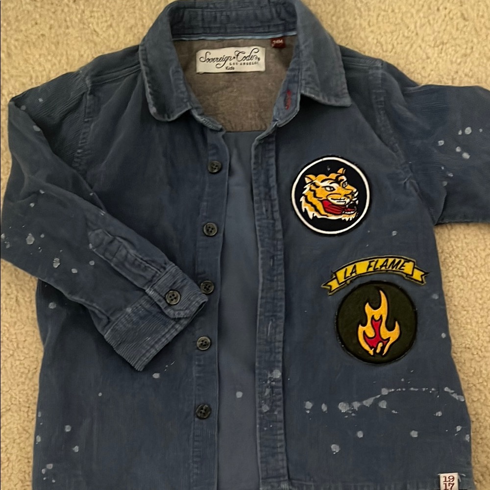 Sovereign Code Kids Blue Jacket with Patches